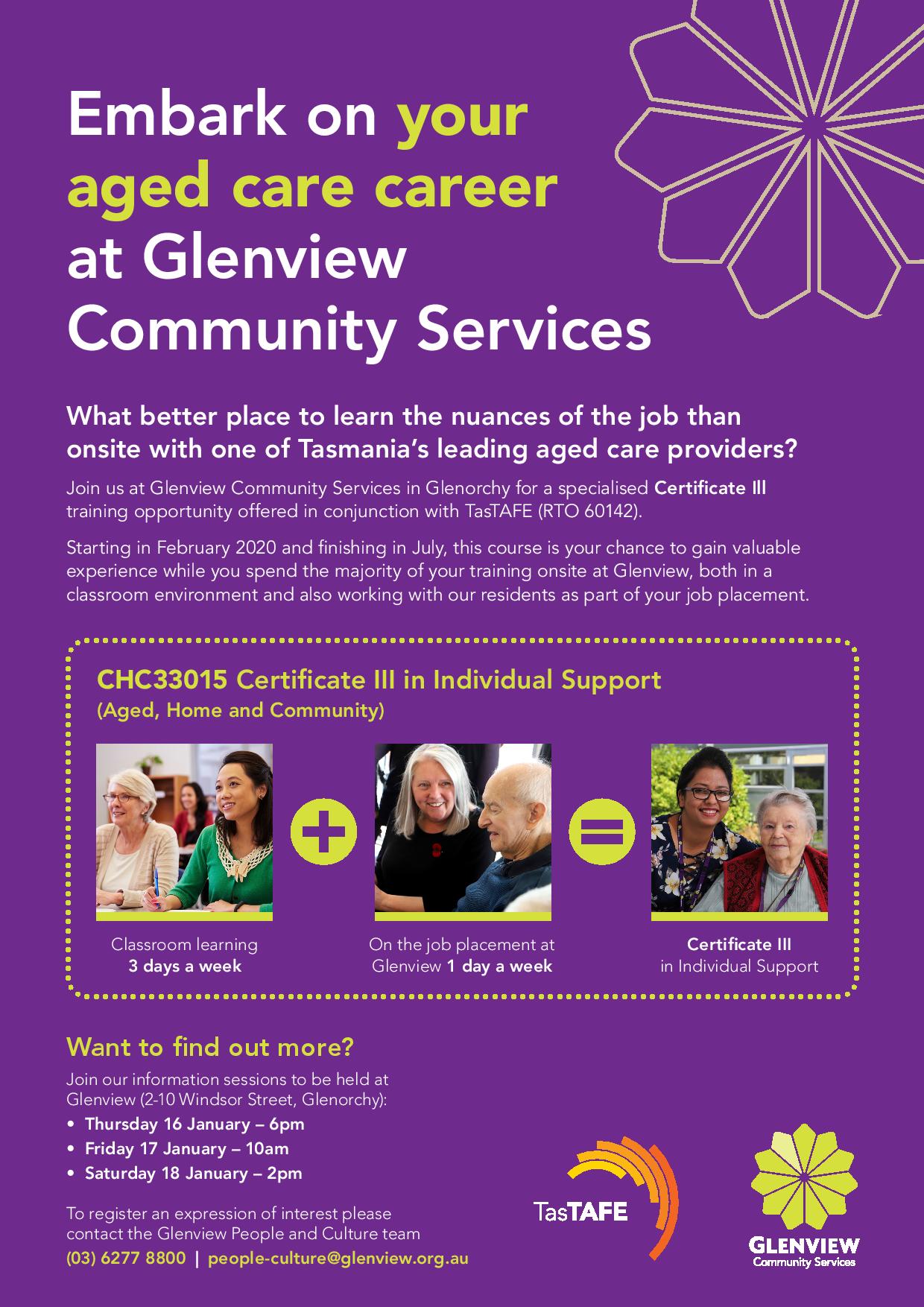 Study opportunity at Glenview